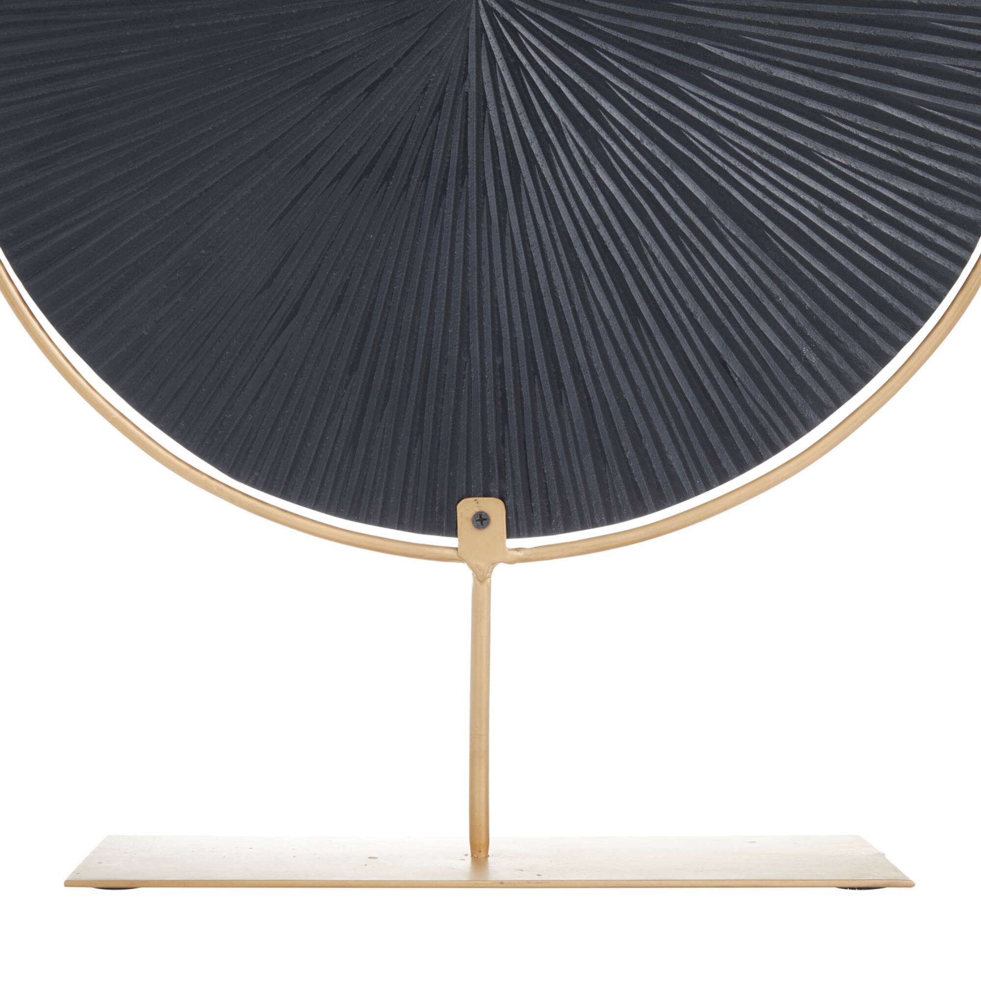 CosmoLiving by Cosmopolitan Black Iron Contemporary Sculpture, 23" x 18" x 4"
